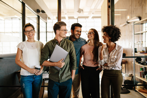 diverse team meeting