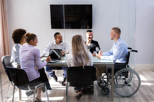 diverse team meeting