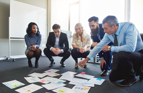 team meeting in the office